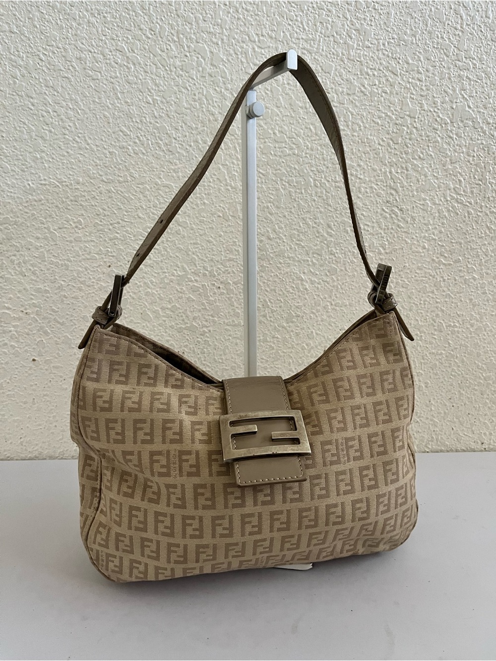 FENDI zucchini baguette shoulder bag